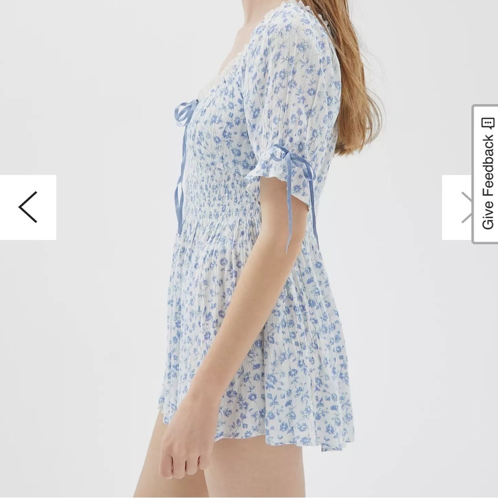 Urban Outfitters Laura Floral Ruffle Romper - Picture 7 of 8